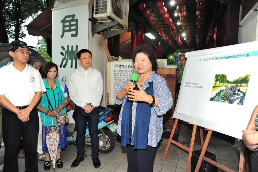 視察排水工程 陳菊期待親水風貌