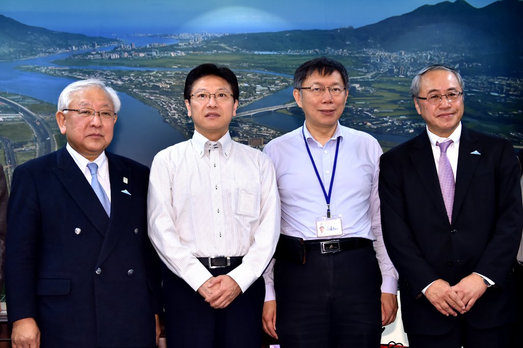 靜岡市長率團拜會臺北市長柯文哲 期許雙方擴大城市交流