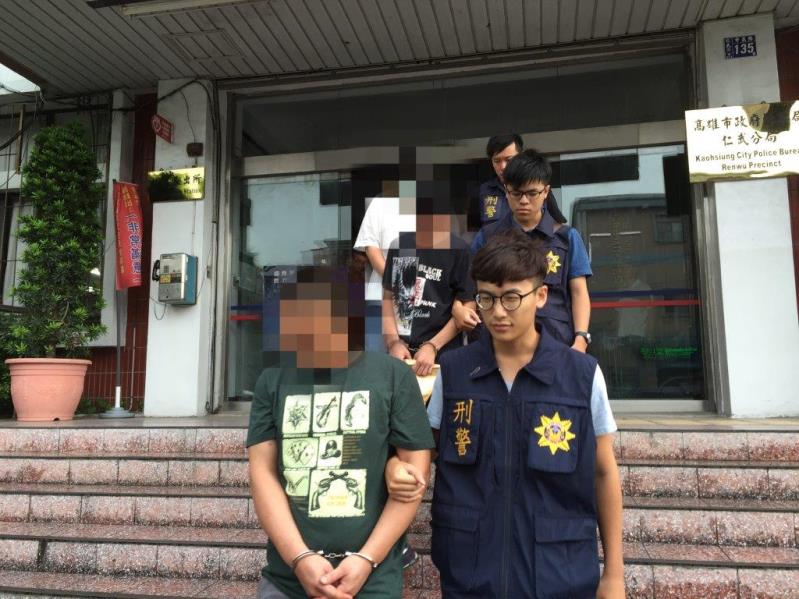 高雄市政府警察局仁武分局破獲暴力及詐騙集團 逮八名嫌犯