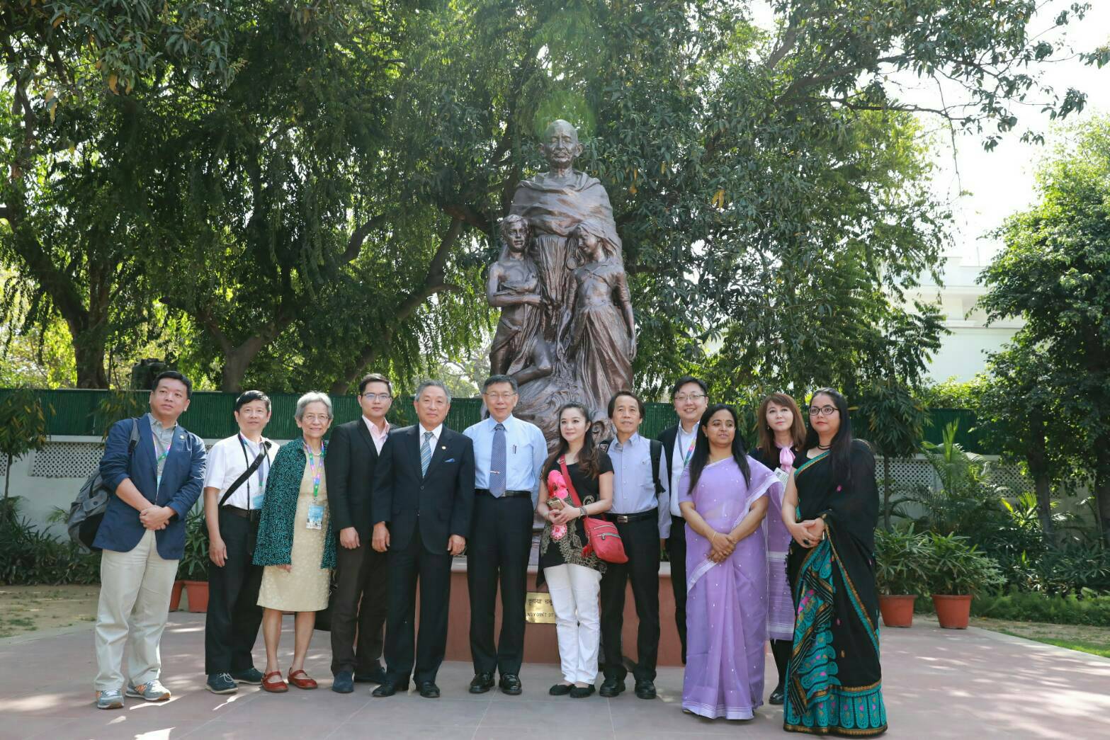 參訪甘地紀念館 柯文哲：甘地的非暴力精神是印度版的白色力量