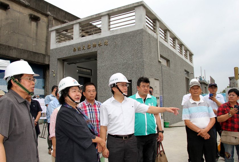 視察鹽埕區及哈瑪星防汛整備 高雄市長陳菊盼強化排水能量