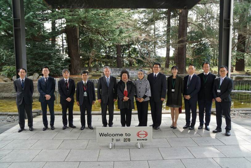 高雄市長陳菊參訪日商日野汽車 爭取合作共創綠色智慧生態交通