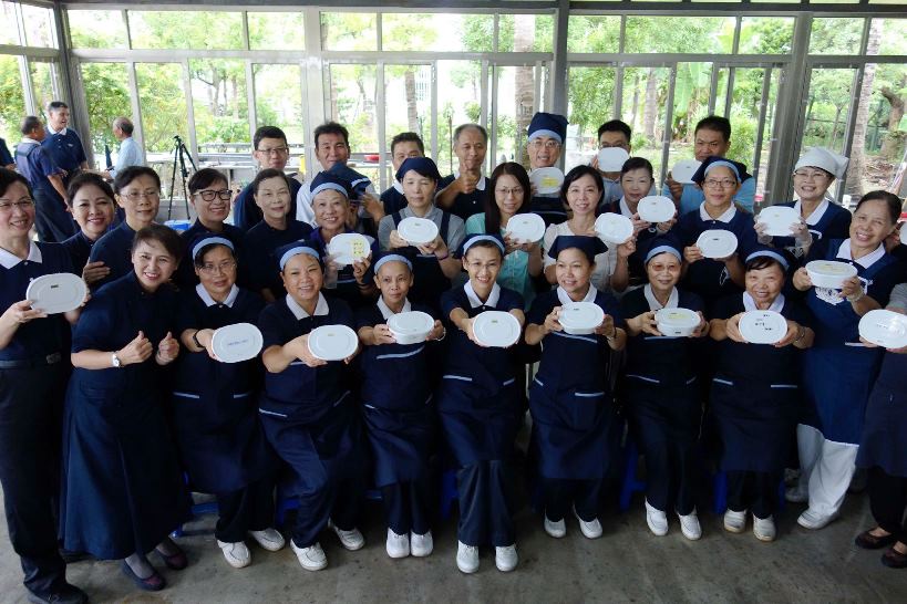 慈濟與台南市警局響應「133無肉日」 自備餐盒享蔬食餐