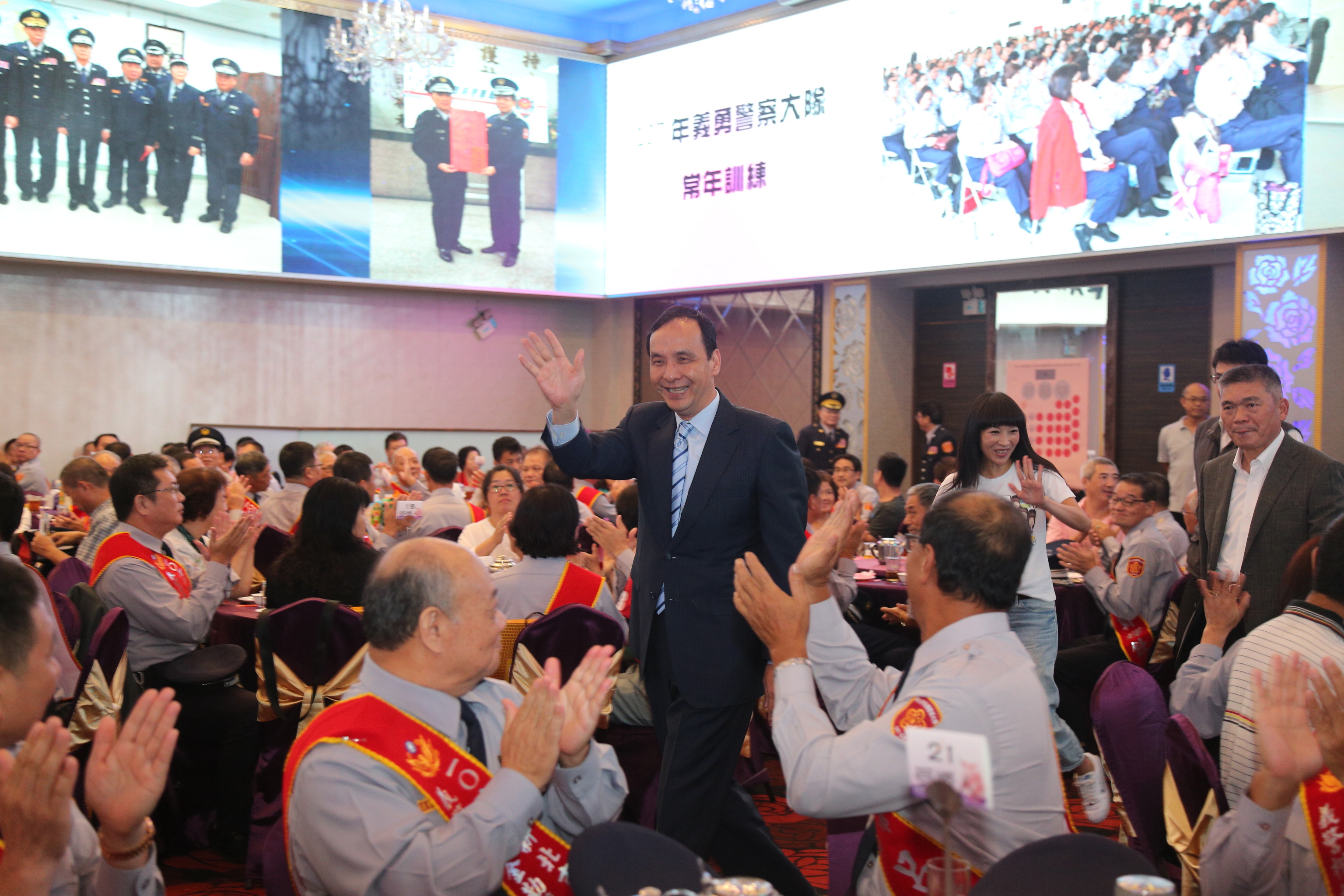 朱立倫出席「金勤獎」頒獎典禮 肯定警政同仁辛勞不應被選舉口水淹沒