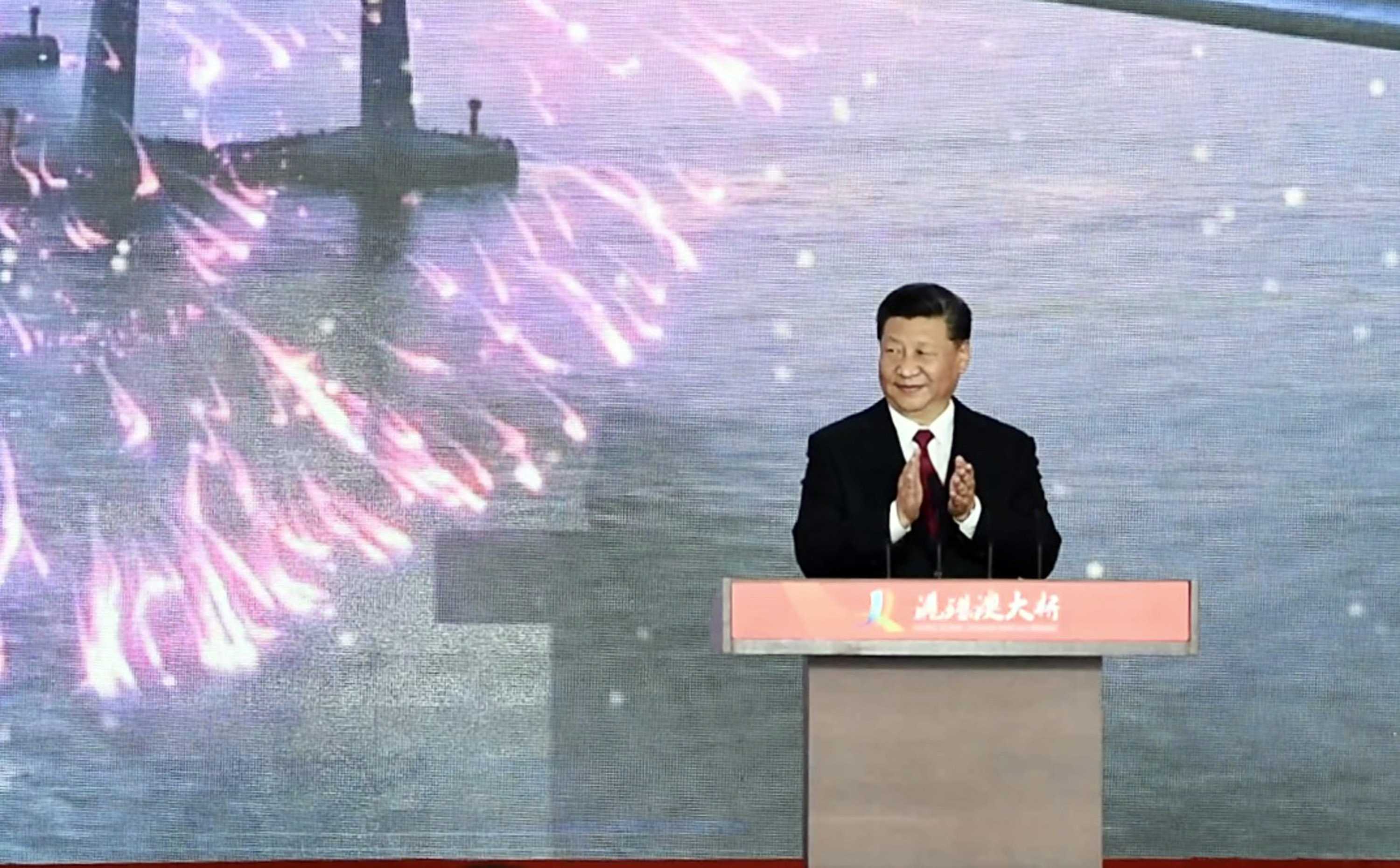 習近平宣布港珠澳大橋開通