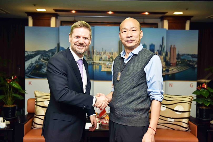 加拿大駐台北代表拜會 韓國瑜：推動更緊密投資、觀光、教育合作