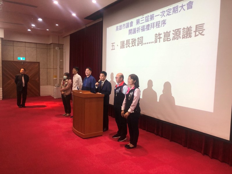 議會開議 議長與基督教祈福協會唱詩禮拜