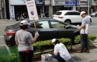 花圃樹叢內堆積菸蒂垃圾 環保民團響應淨街愛高雄