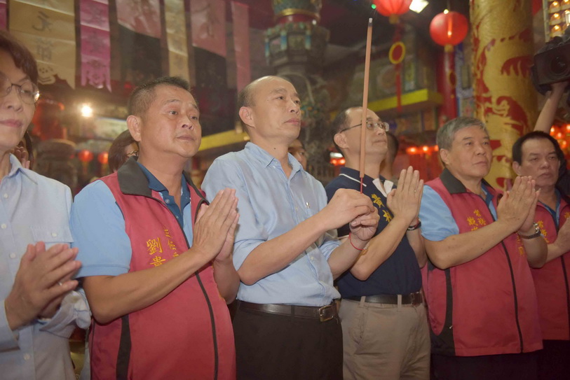 韓國瑜參加義民節祭典活動 祈求國泰民安、風調雨順