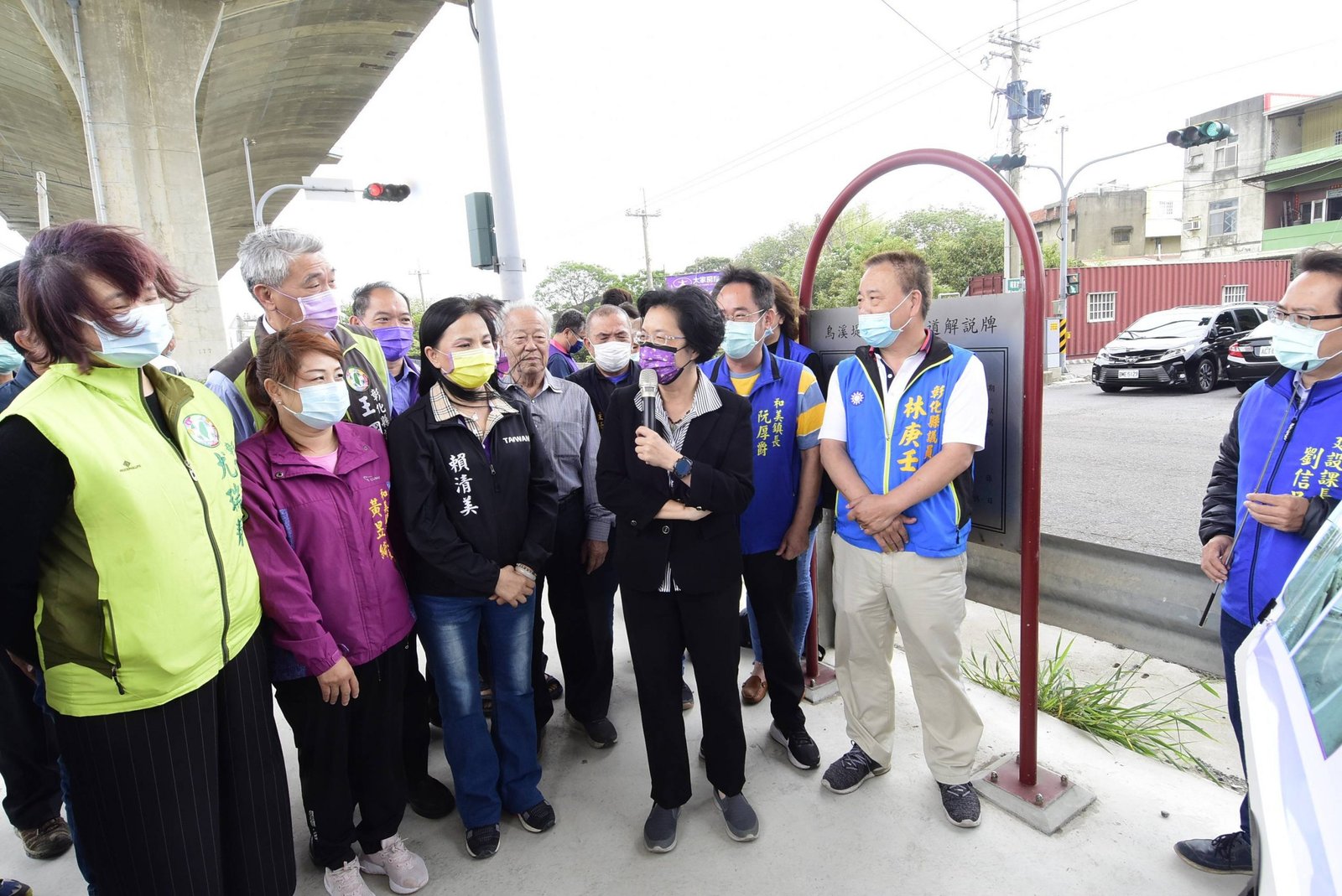 彰化縣長王惠美視察烏溪堤防水岸廊道