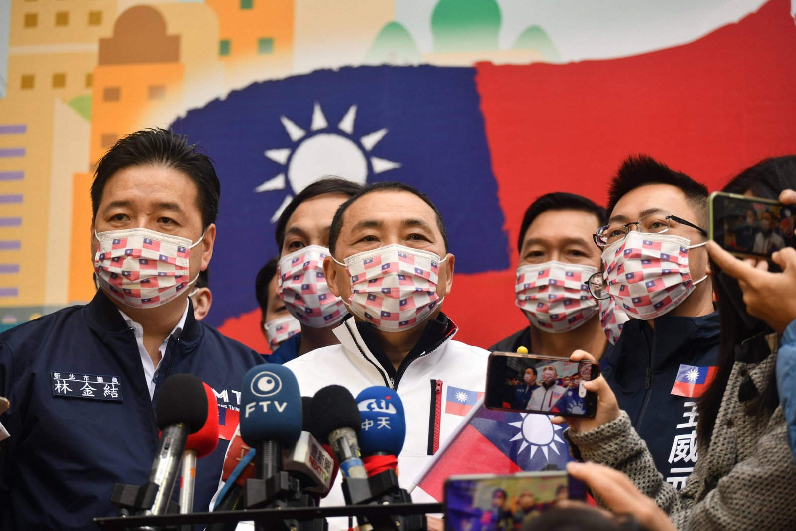 新北市元旦升旗 侯友宜高喊我愛中華民國