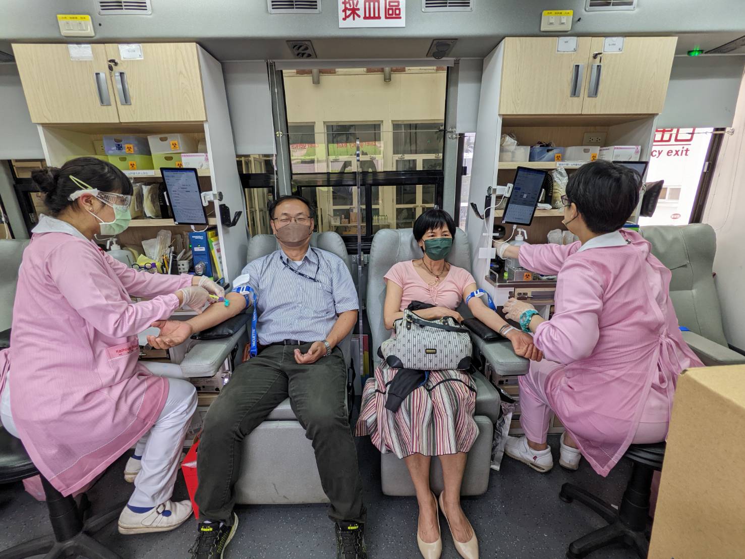 中油公司煉製事業部副執行長陳正喜號召同仁挽袖捐熱血