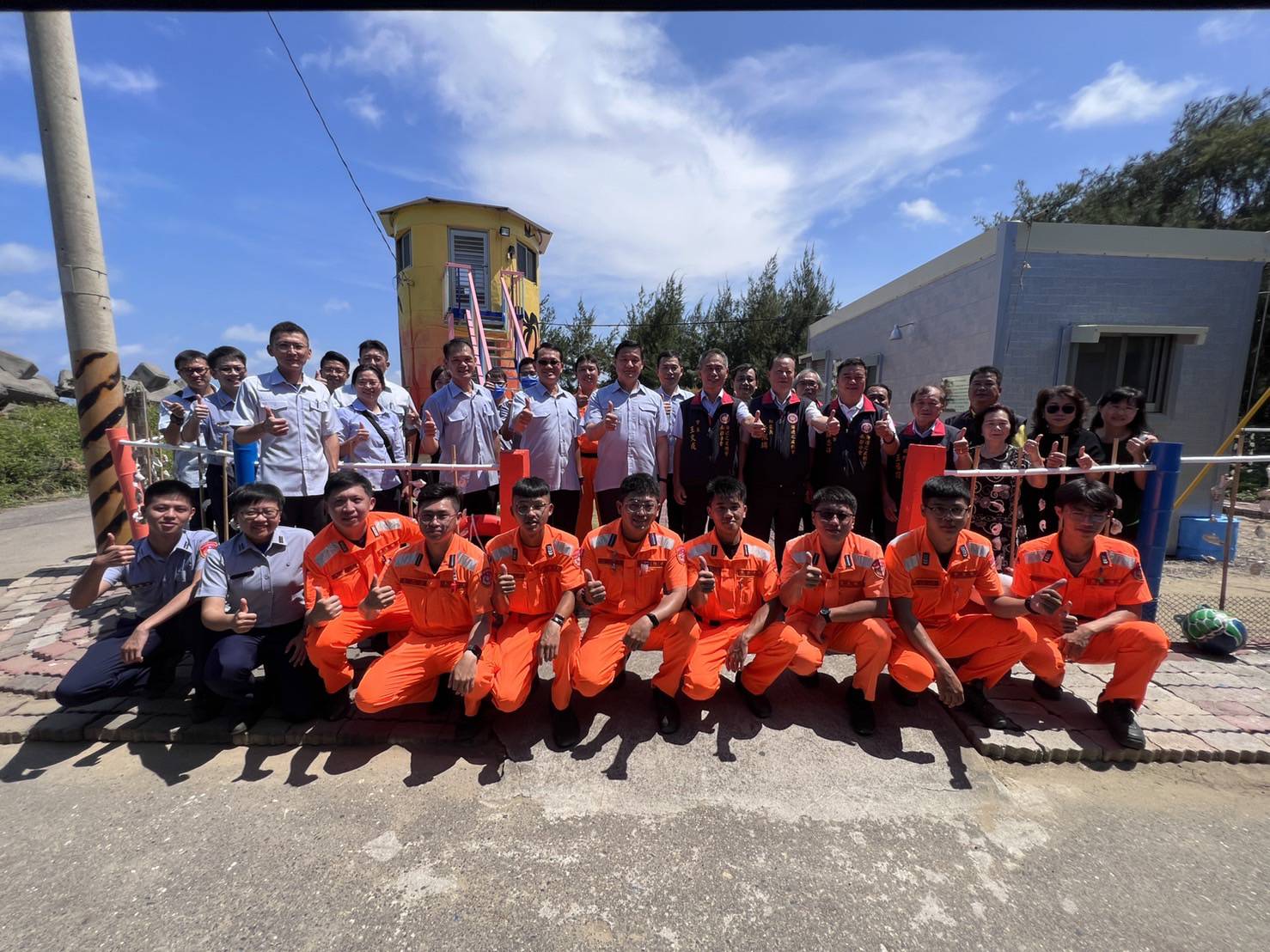海巡之友總會南部分會群策群力修建　雙春北守望哨揭牌啟用