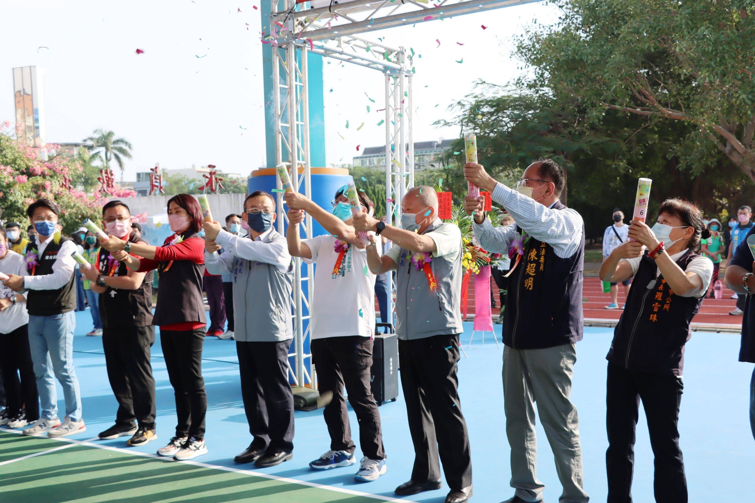 苗栗頭份永貞國小風雨球場及跑道 落成啟用