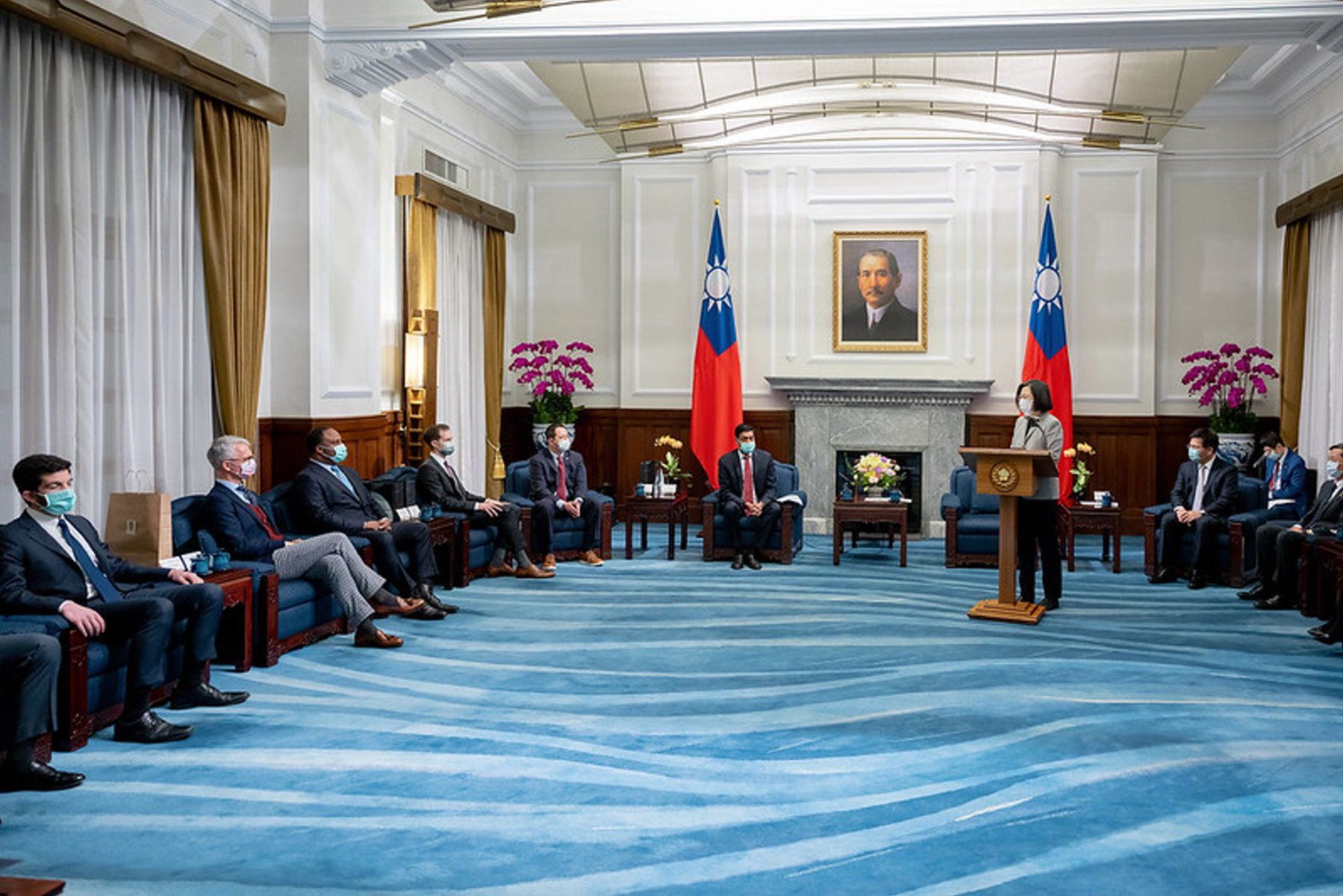 接見美議員訪團 蔡英文：持續共同捍衛民主自由價值