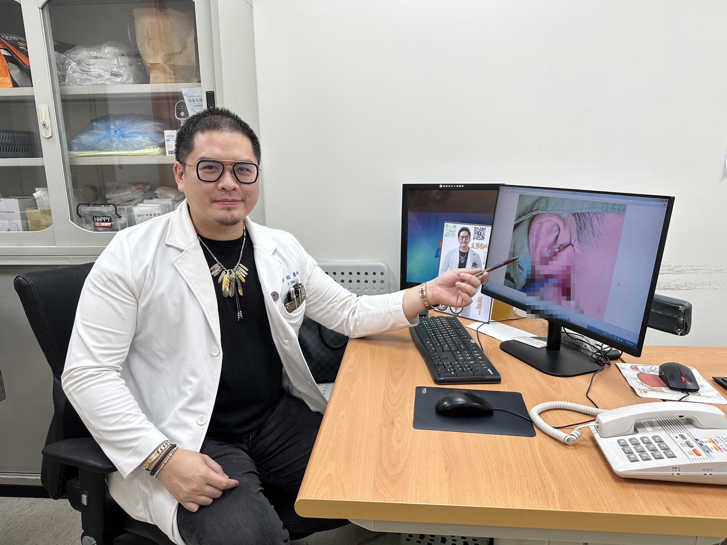 男大生車禍顏面神經麻痺 小港醫院醫師採減壓手術改善