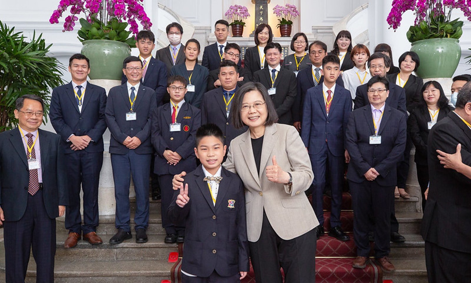 蔡總統接見國際傑出發明得獎人 感謝研究帶動台灣進步