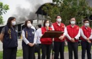 屏東明揚科技公司大火消防員殉職 蔡英文、陳建仁南下關心