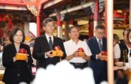 蔡英文、柯文哲、侯友宜出席義民爺祭祀大典參拜