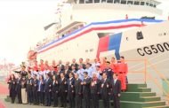 海巡署雲林艦交船、台北艦下水提升海巡量能 蔡賴同台