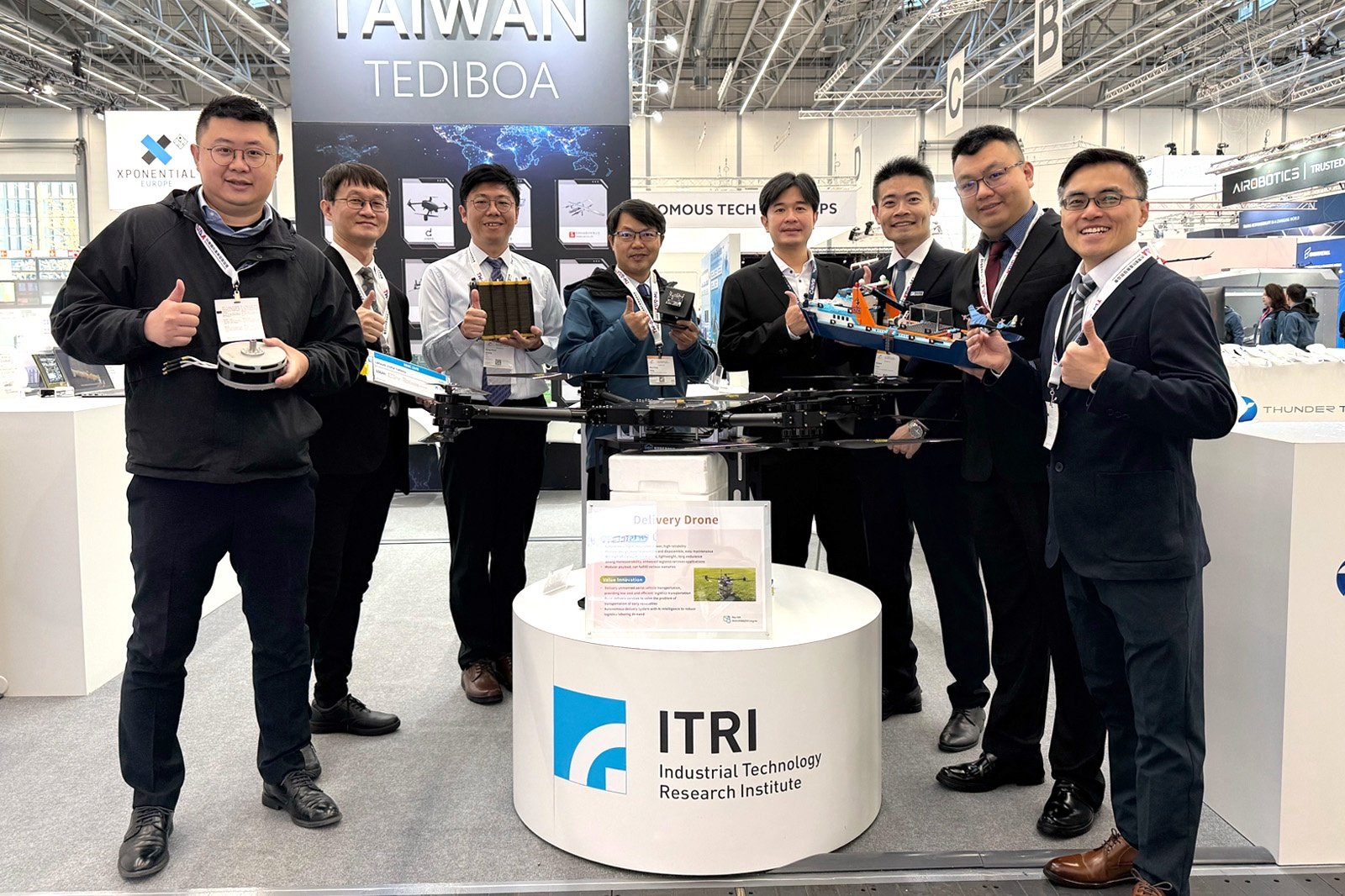 工研院秀長航時與低延遲優勢 於德國展示無人機