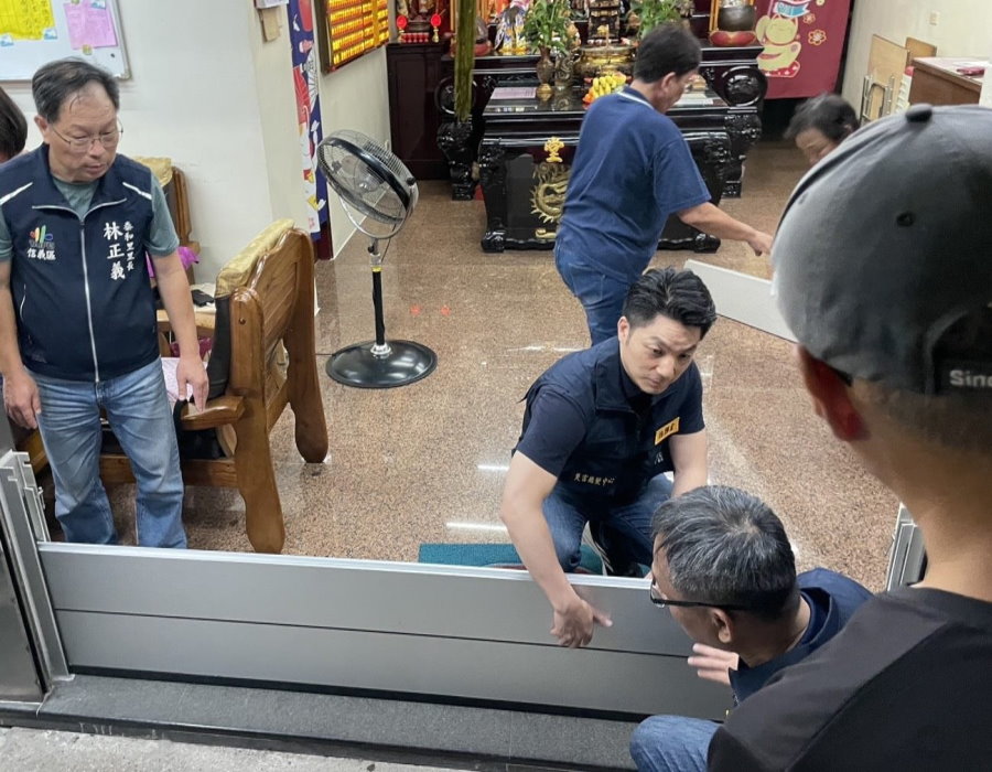 北市府持續全額補助 快速防水閘門裝設方便擋水