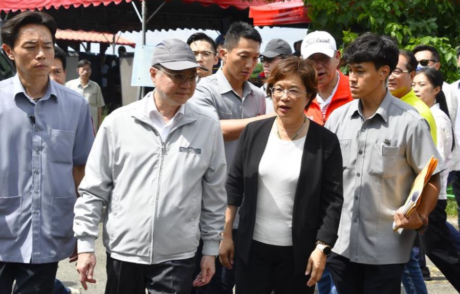 卓揆視察芬園貓羅溪改善工程 王惠美爭取建設經費