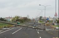 近2500支電桿倒成「骨牌陣」台電動員全台人力拚嘉南復電