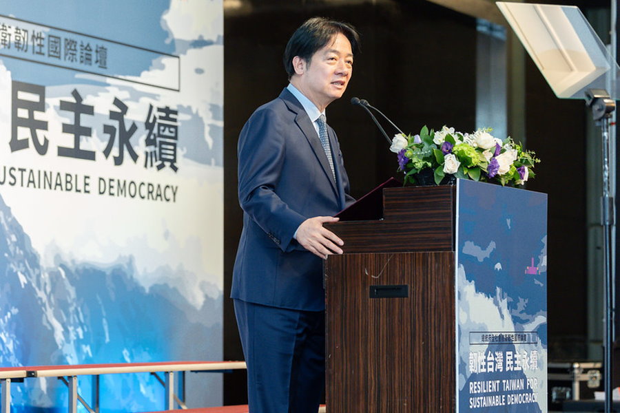 台灣若遭軍事侵略 賴總統： 任何投降訊息都是假訊息