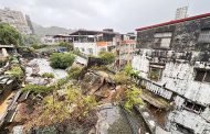 豪雨釀災 新北新店社區擋土牆坍塌急撤108人