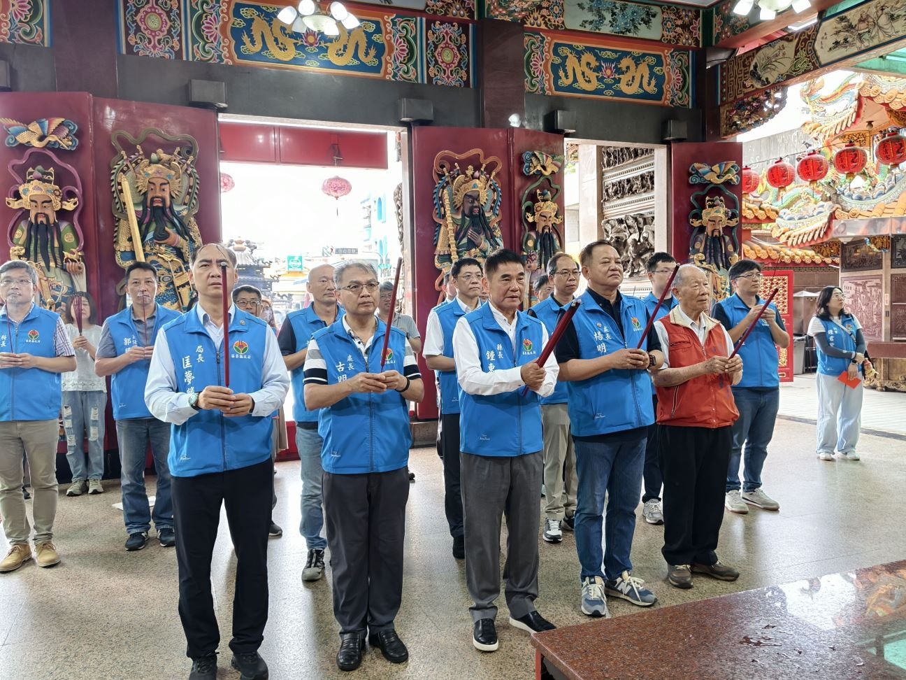 鍾東錦率員赴玉清宮祈福 祈求苗縣四時無災