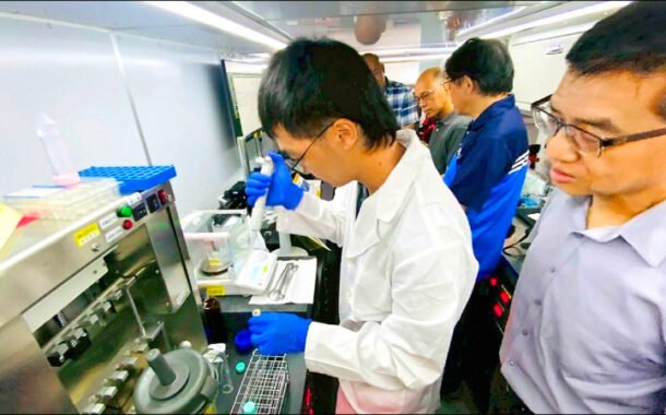 行動質譜車前進甲仙區農會 免費檢驗農藥殘留