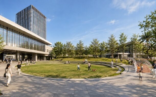 台北自來水處公館大樓 全新圓形廣場雙十開放使用