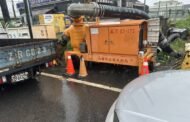 大寮驚傳積水 水利局出動「怪獸抽水機」排乾