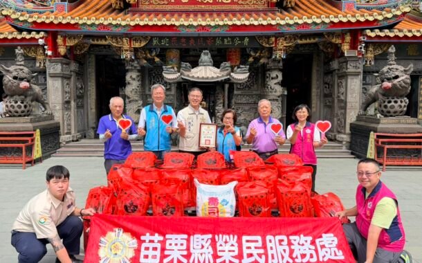 苗栗榮服處攜手竹南后厝龍鳳宮 關懷榮民眷