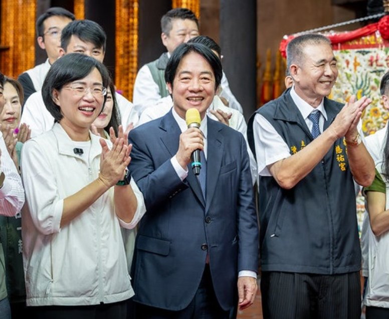 賴總統赴新莊慈祐宮參香祈福 強調堅定守護台灣